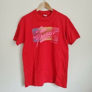 VINTAGE 90s single stitch San Francisco California puff print shirt